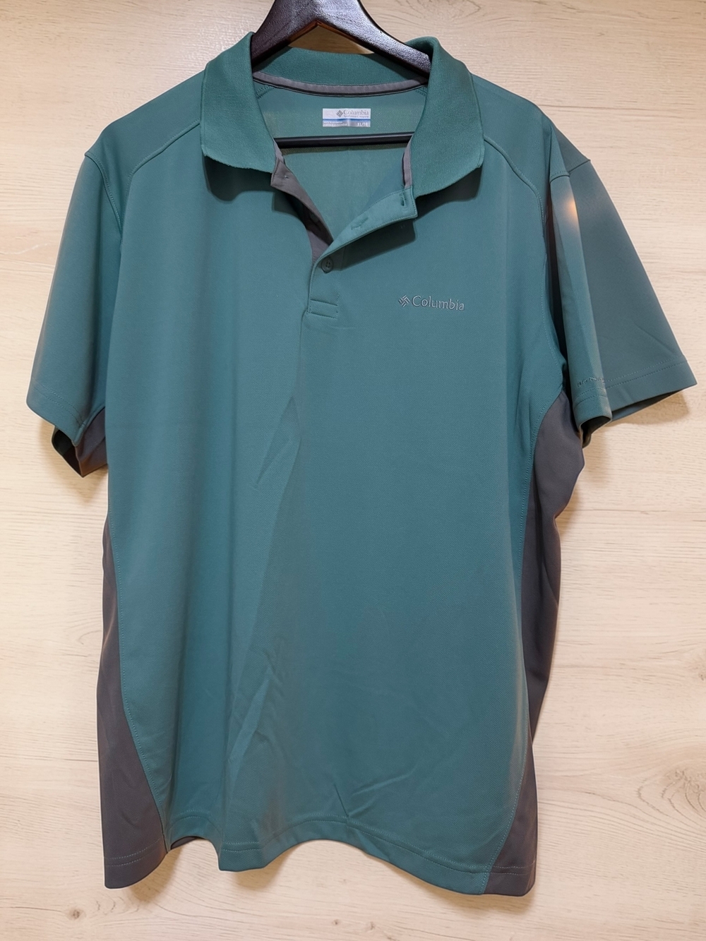 Columbia Omni-Shade Polo Shirt Mens XL Green Performance Outdoor Golf